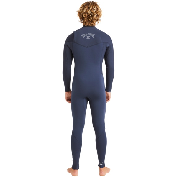 2024 Billabong Mens Revolution Natural 4/3mm Chest Zip Wetsuit ABYW100267 - Dark Navy